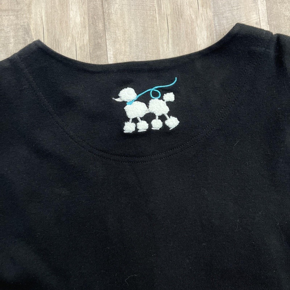 Bechamel Cardigan Sweater Womens Size XL 50s Design Poodle Music Car Sock Hop - Picture 7 of 9